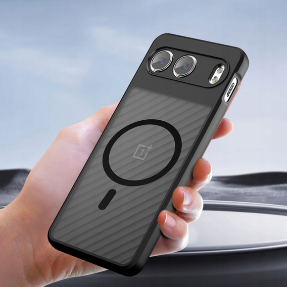Чохол для OnePlus Nord 4, для MagSafe, ERBORD Matt Case, чорний + захисне скло