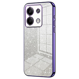 Чехол для Xiaomi Redmi Note 13 5G, Glitter Case CamShield, фиолетовый