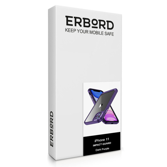 Чехол для iPhone 11, ERBORD Impact Guard, тёмно-фиолетовый