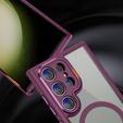 Чехол для Samsung Galaxy S23 Ultra, ERBORD Impact Guard, MagSafe, бордовый