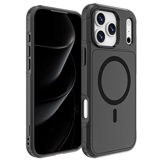 Чехол MagForce для iPhone 17 Pro Max, для MagSafe, бронированный, черный