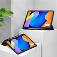 Чохол для Lenovo Idea Tab 11" 2025 TB336FU TB336ZU, з прозорою спинкою та тримачем для стилуса, чорний