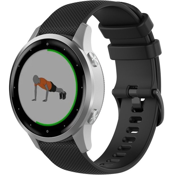 Силиконовый ремешок 18mm до Garmin Vivomove 3S / Vivoactive 4S, Black