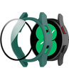 2в1 чехол и защитное стекло для часов Samsung Galaxy Watch 4 44mm, Green
