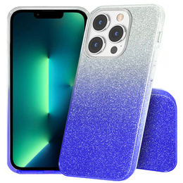 Чехол Glitter Case до iPhone 13 Pro Max, Silver/Blue