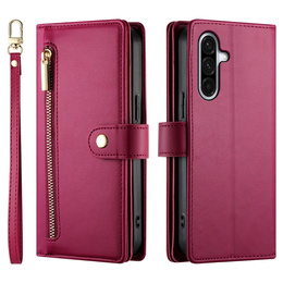 Флип-кейс Wallet Zipper Pocket для Samsung Galaxy A17 5G, Wallet Zipper Pocket, красный