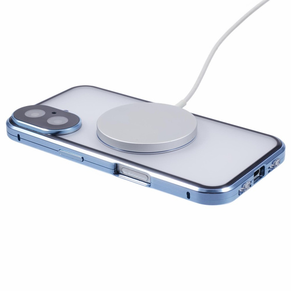 Магнітний чохол Dual Glass MagSafe для iPhone 16, м'яти