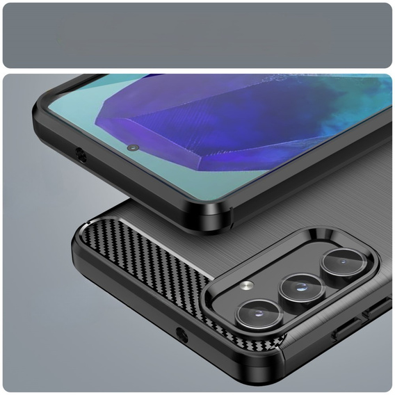 Чoхол до Samsung Galaxy M55 5G, Carbon, чорний