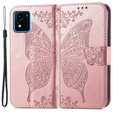 Чохол-книжка для Vivo Y01, Butterfly, рожевий