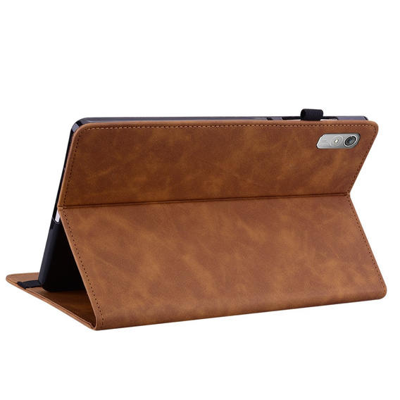 Чoхол до Lenovo Tab P11 Gen 2, Wallet Pen Slot, коричневий