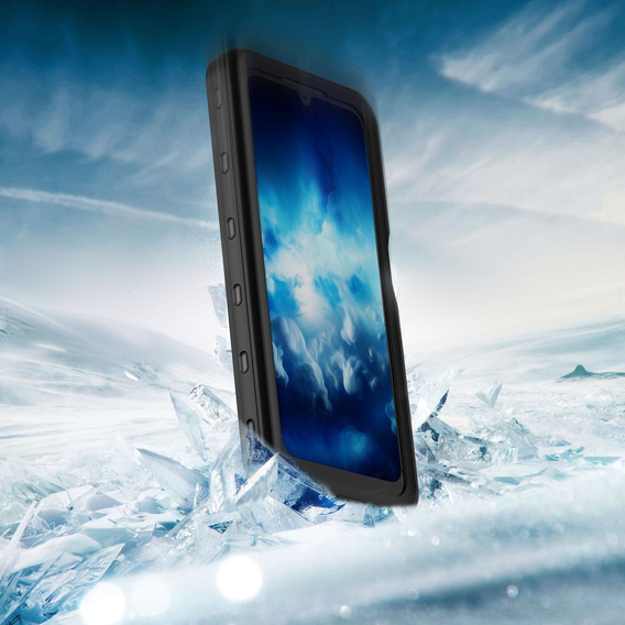 IP68 водонепроникний чохол для Samsung Galaxy A25 5G, Redpepper, чорний