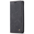 Чехол CASEME для Samsung Galaxy A33 5G, Leather Wallet Case, чёрный