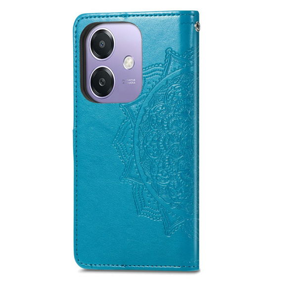 Откидной чехол для Oppo A40 / Oppo A40m, Mandala, синий