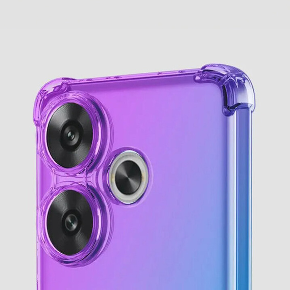 Чехол для Xiaomi Poco F6, Gradient Dropproof, Фиолетовый / синий