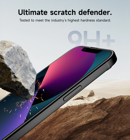 2x Закаленное стекло SURITCH для iPhone 16e / 14 / 13 Pro