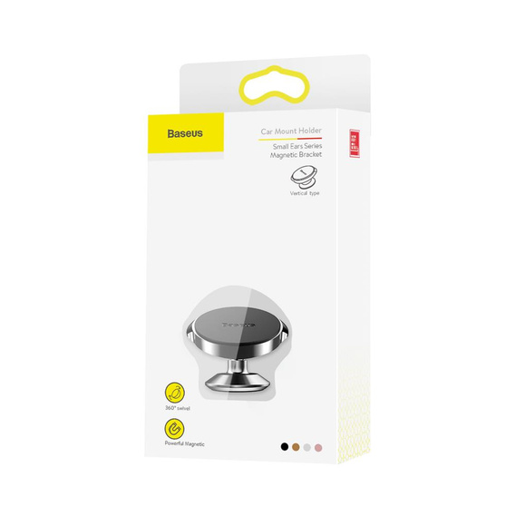 Baseus Small Ears Uniwersalny Магнітний тримач для телефону на приладову панель автомобіля - Black
