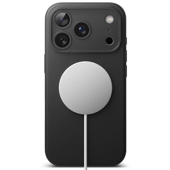Чохол Ringke для iPhone 17 Pro Max, силіконовий магнітний MagSafe, чорний