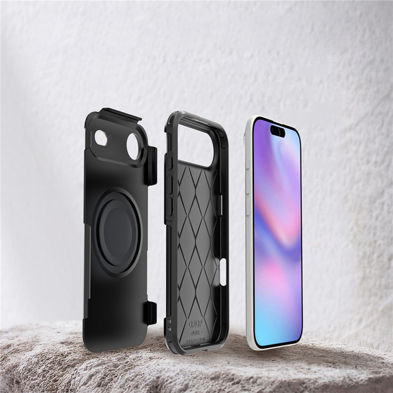 Чохол MagForce для iPhone Air, для MagSafe, броньований, чорний