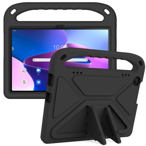 Дитячий чохол для Lenovo Tab M10 10.1 Gen 3, дитячий чохол з ручкою, чорний