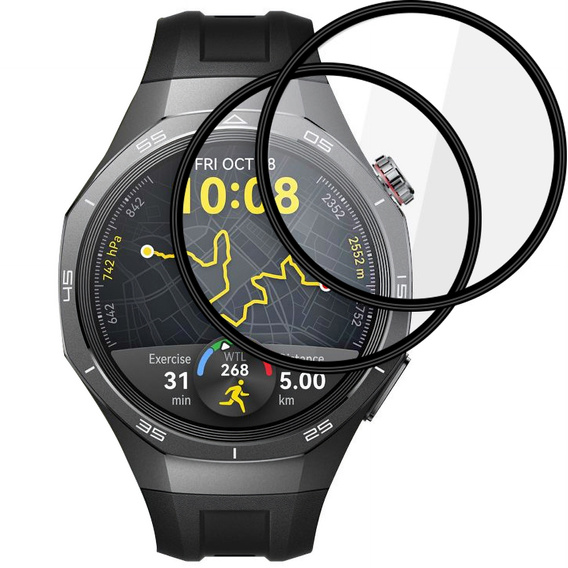 2x Гібридне скло ERBORD для Huawei Watch GT 5 Pro 46mm