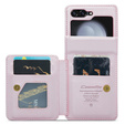 CASEME флип-кейс для Samsung Galaxy Z Flip5 5G, Litchi Wallet, розовый