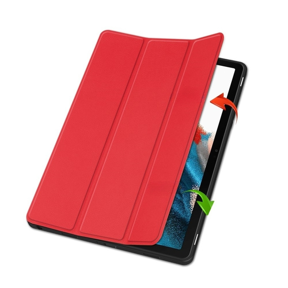 Чехол для Samsung Galaxy Tab A9+, Tri-fold, красный