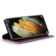 Флип-кейс CASEME для Samsung Galaxy S21 Ultra 5G, Waxy Textured, красный