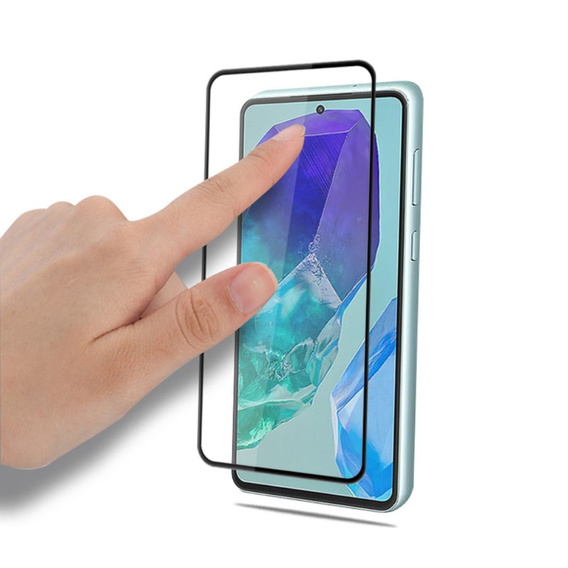 Загартоване скло Mocolo Full Glue для Samsung Galaxy M55 5G, чорна рамка