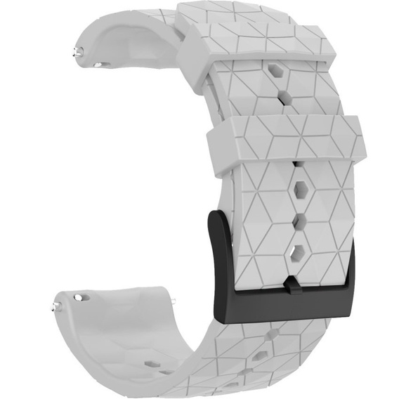 Силиконовый ремешок Rhombic Grain  до Suunto 9, White