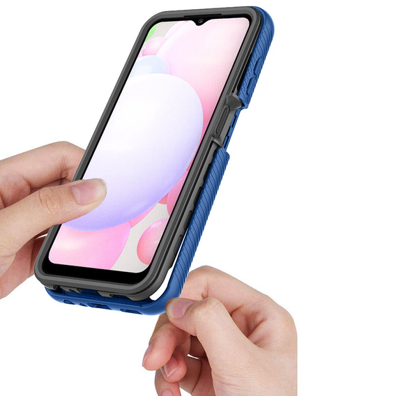 Чoхол Shockproof до Samsung Galaxy A13 4G, із захисним екраном, м'яти