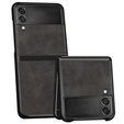 Чохол Cowhide Grain до Samsung Galaxy Z Flip 3,, Black