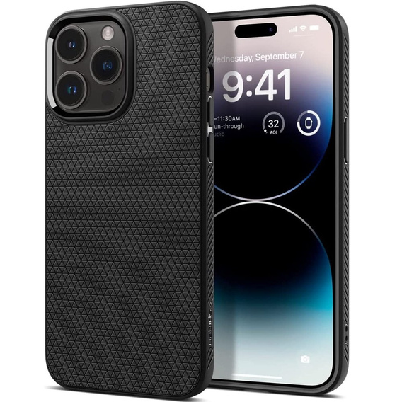 Чoхол Spigen до iPhone 14 Pro, Liquid Air, чорний