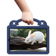 Детский чехол для Samsung Galaxy Tab S6 Lite 10.4 2020/2022 / Tab A7 2020 T500 / T505 / Tab S6 T860/T865, Cute Patterns, с подставкой, темно-синий