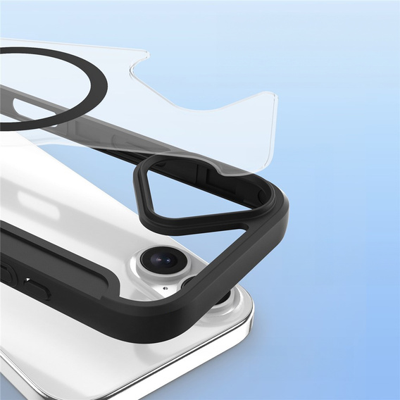 Чехол Dux Ducis для iPhone 17, Skin X Pro, с откидной крышкой, для MagSafe, черный