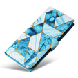 Откидной чехол для Xiaomi Redmi Note 13 Pro 4G / Xiaomi Redmi Note 14S / Xiaomi Poco M6 Pro 4G, Wallet, Marble синий
