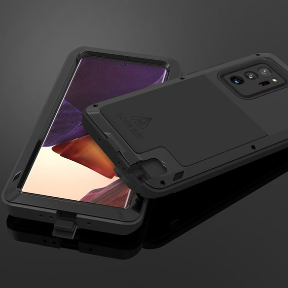 Чехол Love Mei до Samsung Galaxy Note 20 Ultra, armored without glass, чёрный
