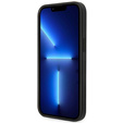 Чoхол Karl Lagerfeld до iPhone 14, Saffiano Choupette Head Patch, сріблястий