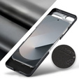 Чохол для Samsung Galaxy Z Flip7 FE / Z Flip6, CASE Litchi Leather, чорний