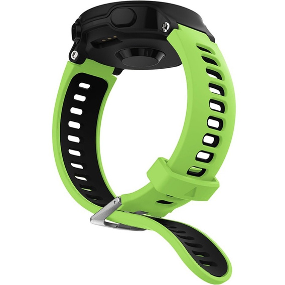 Силіконовий ремінець для Garmin Forerunner 22mm, Green/Black