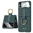Чехол GKK PC Case до Samsung Galaxy Z Flip3 5G, Midnight Green