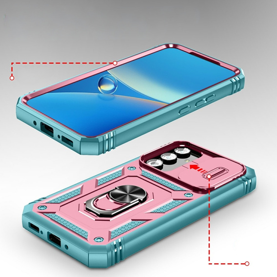 Чехол для Samsung Galaxy A54 5G, крышка объектива, зелёный