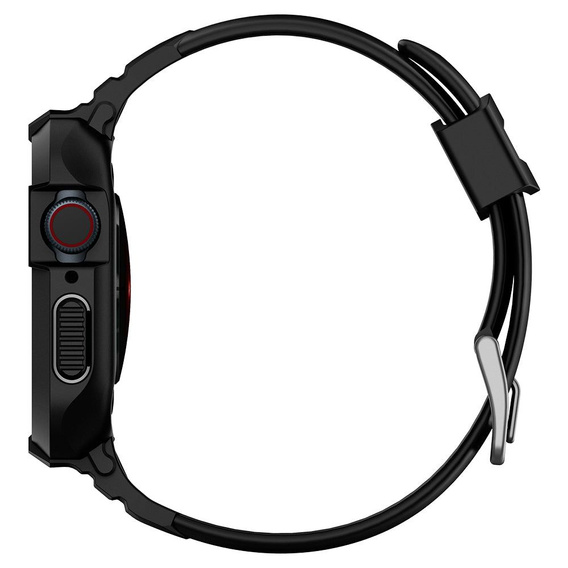 Чoхол ремінець SPIGEN до Apple Watch 4/5/6/7/SE 44/45mm, Rugged Armor Pro, Black