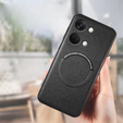 Чехол до OnePlus Nord 3 5G, Leather Hybrid MagSafe, чёрный