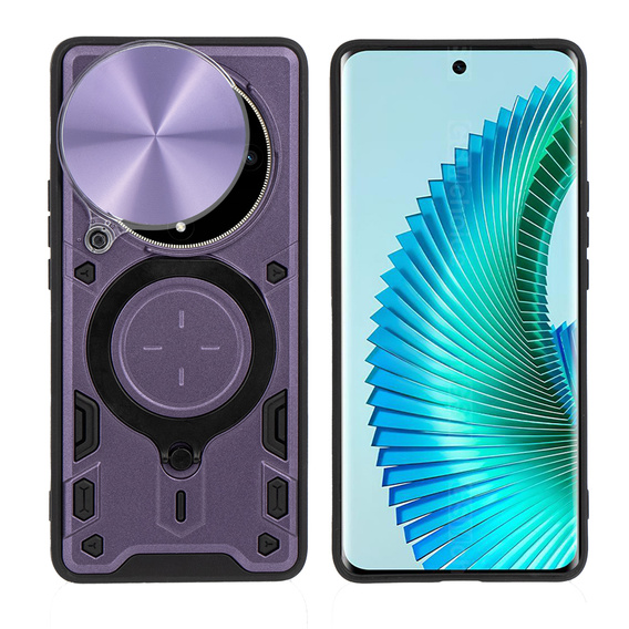 Бронированный чехол для Honor Magic 6 Lite 5G, CamShield Slide, фиолетовый