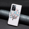 Откидной чехол для OPPO A57 / A57s, Wallet, colorful tree, белый