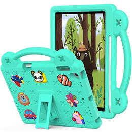 Детский чехол для iPad 9.7" 2018/2017 (6/5 gen.) / Pro 9.7" 2016, Cute Patterns, с подставкой, зелёный