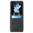 Чохол для Samsung Galaxy Z Flip7 FE / Z Flip6, Card Slot Ring Case, чорний