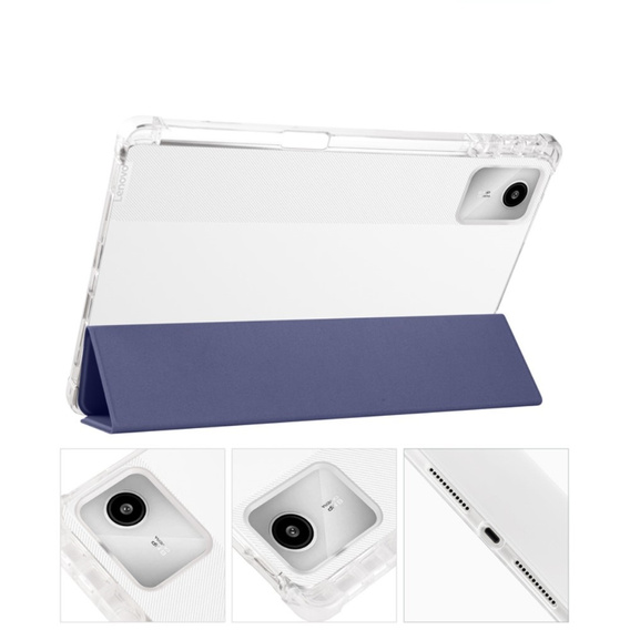 Чохол для Lenovo Tab M11, Smartcase Hybrid, з місцем для стилуса, темно-синій