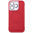 Чохол для iPhone 15 Pro, ERBORD Armor Mag, червоний