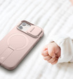Чехол для iPhone 12 / 12 Pro, Suritch Shockproof, для MagSafe, розовый